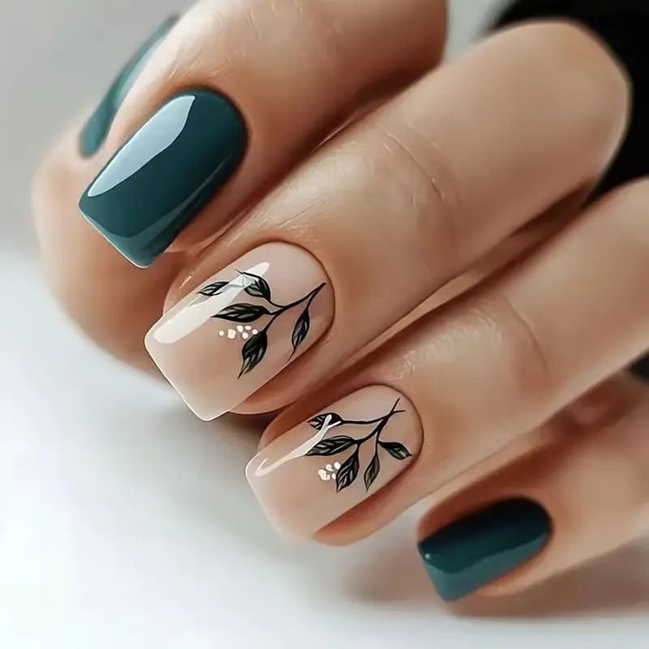 Elegant Botanical Nail Art Set Kalsten