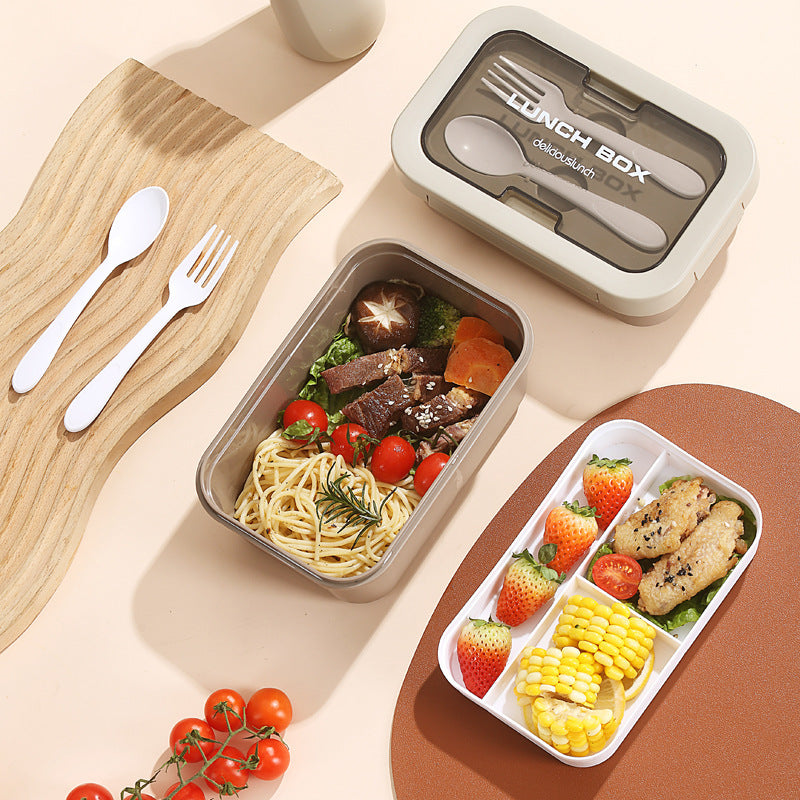 Dual-Compartment Stainless Steel Lunch Box