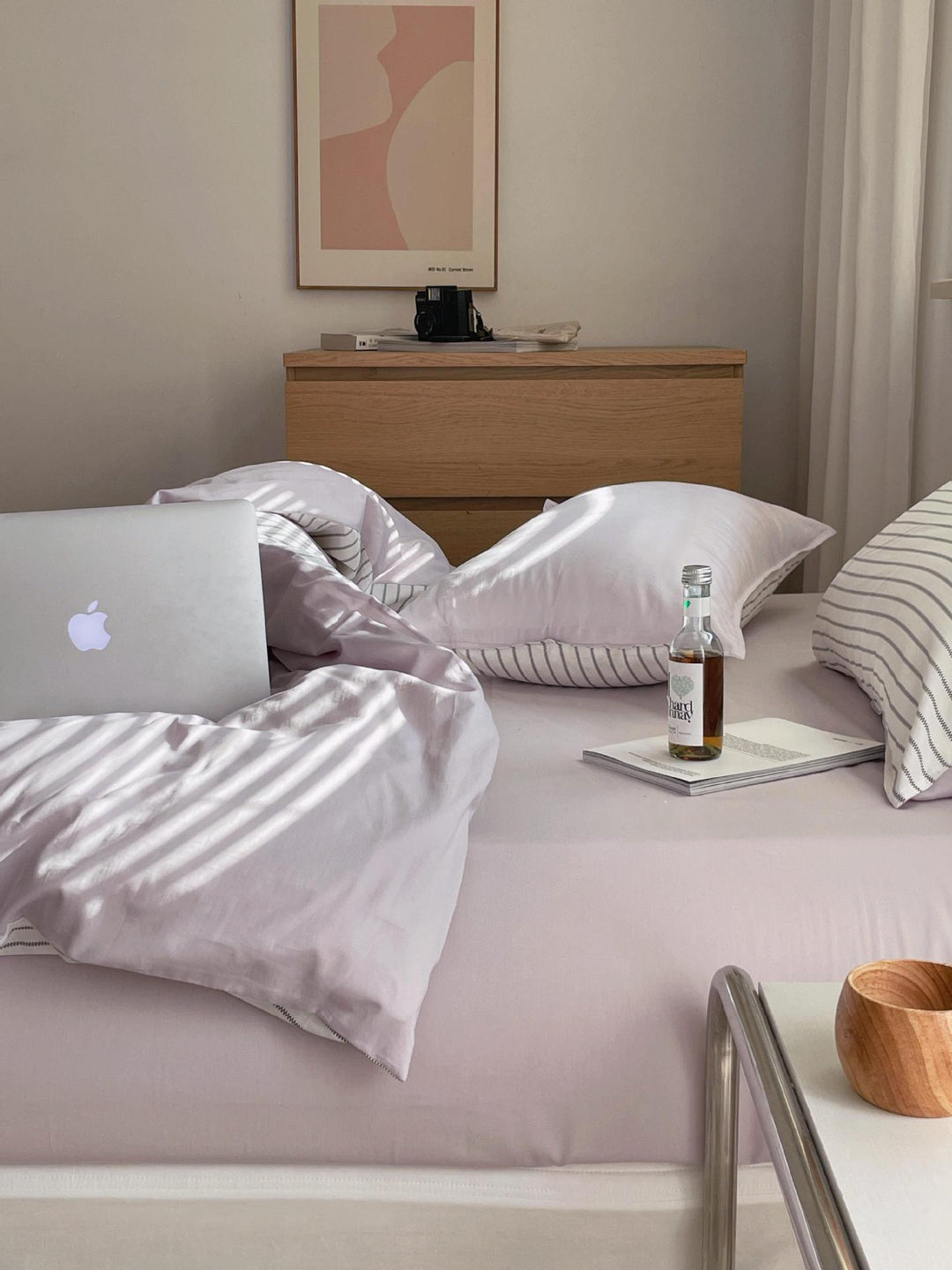Premium duvet cover and fitted sheet set