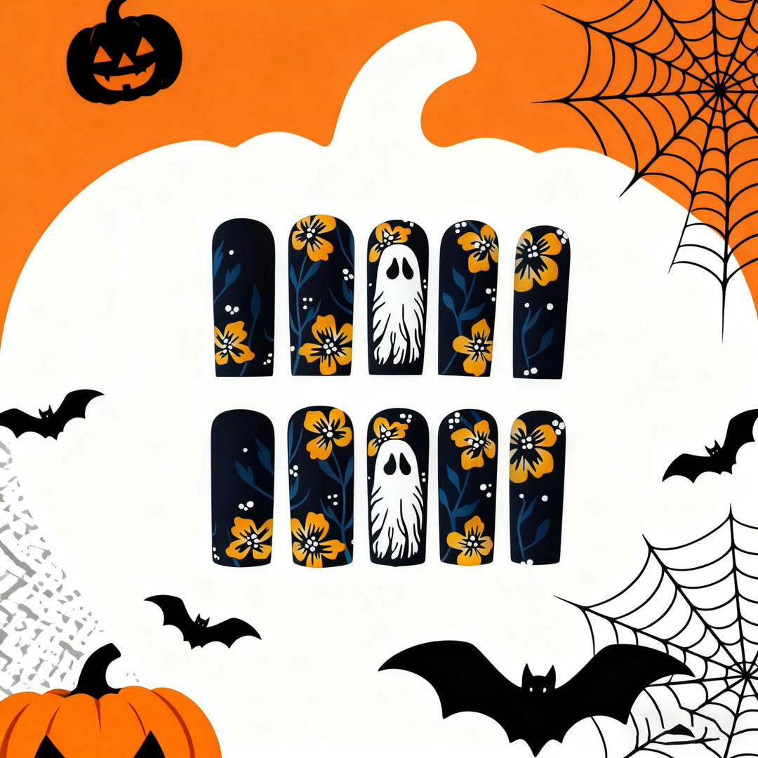 Artistic Halloween Themed Acrylic Nail Art Enhancements Kalsten
