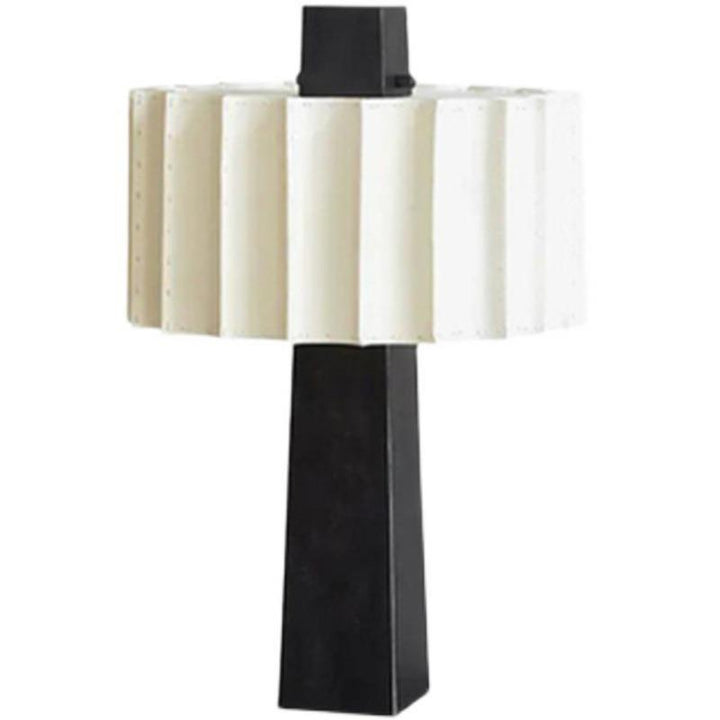 Contemporary Table Lamp with Modern Geometric Texture