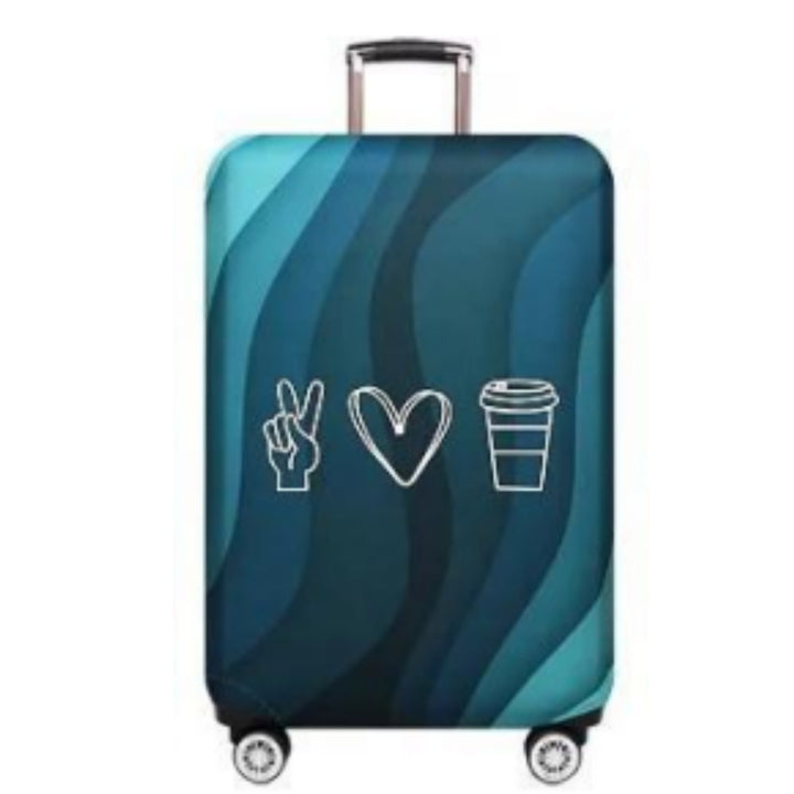 Unisex Hard Shell Luggage with Stylish Wave Pattern Kalsten