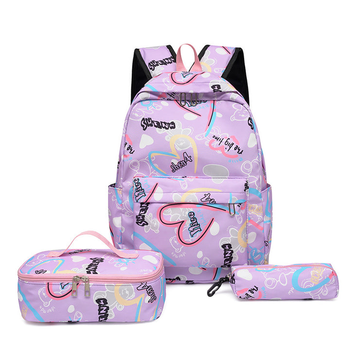 Backpack set with insulated lunch box and pencil case Kalsten