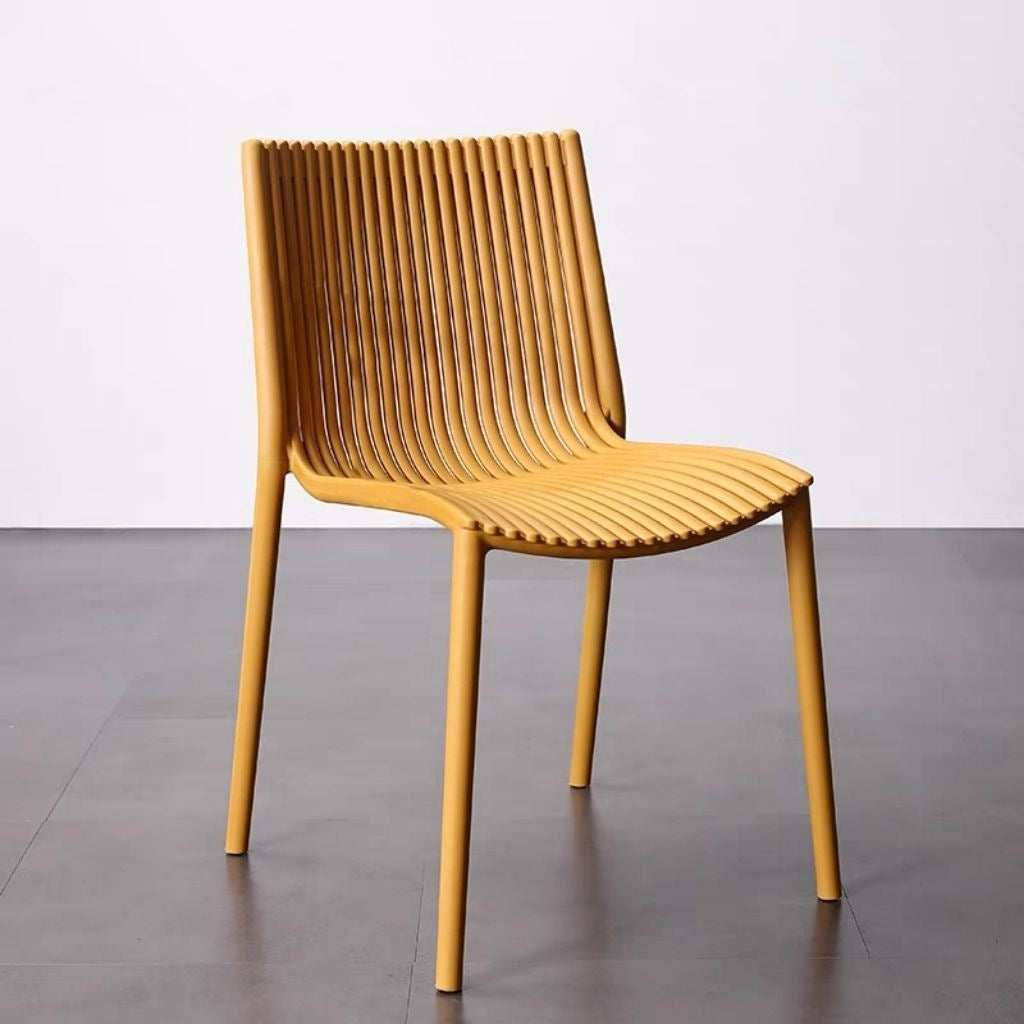 Contemporary Slatted Dining Chair Kalsten