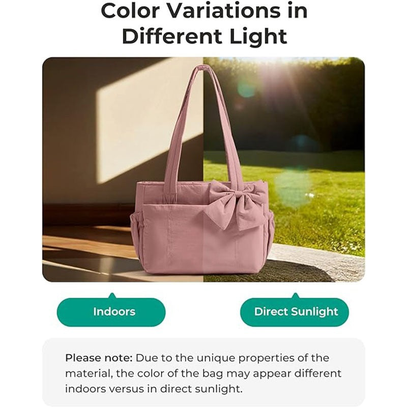 Elegant shopping bag with bow Kalsten
