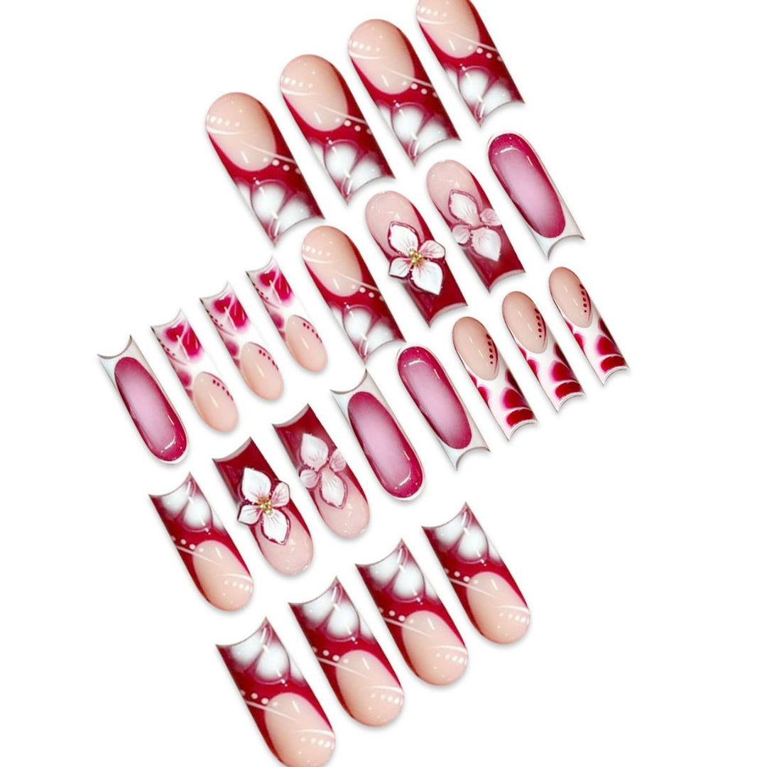 Floral Nail Art Extensions Kalsten