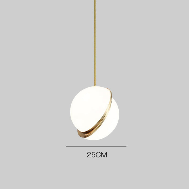 Modern Minimalist Pendant Light with Elegant Gold Accents