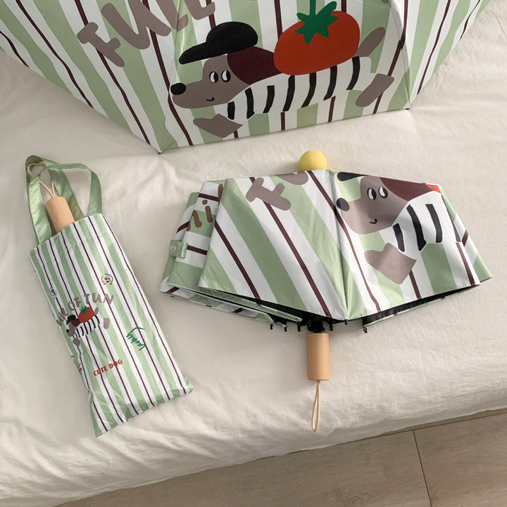 Ladies creative foldable umbrella with playful animal design Kalsten