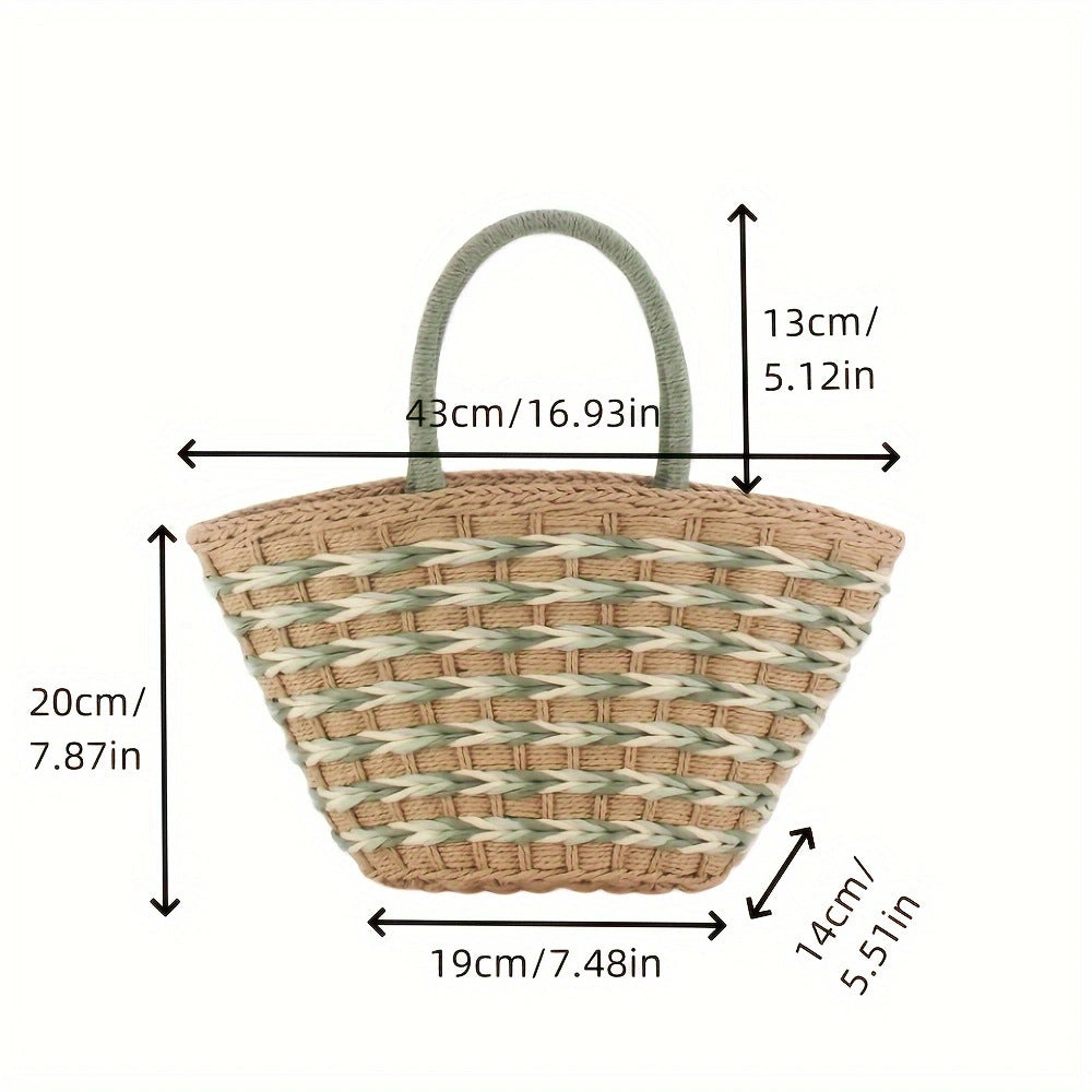 Basket bag with modern handles Kalsten