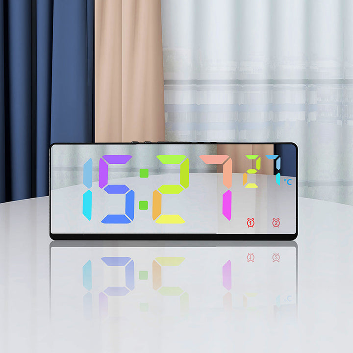 Digital alarm clock with mirror display and temperature function Kalsten