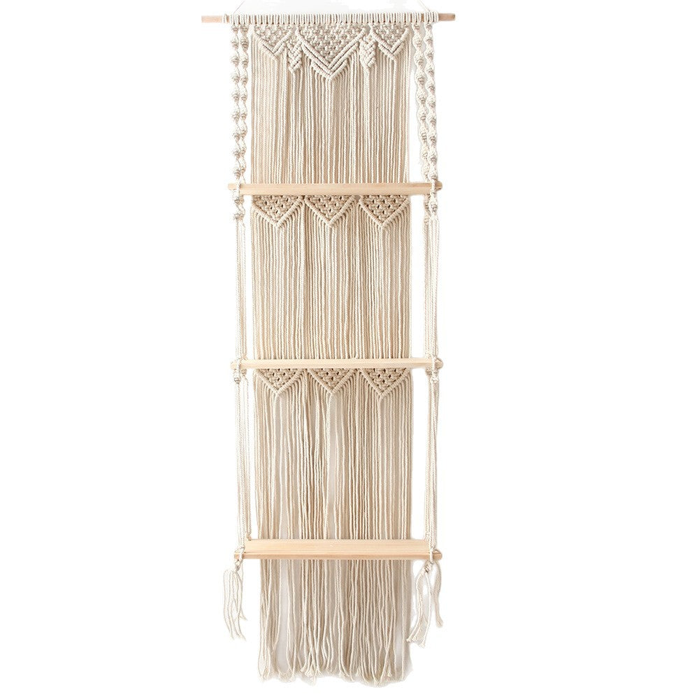 Decorative Macrame Wall Hanging Shelf Kalsten