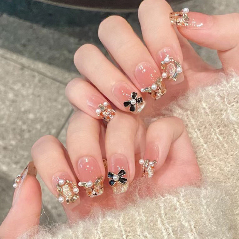 Stylish Press-On Nail Set with Artistic Leopard Design Kalsten