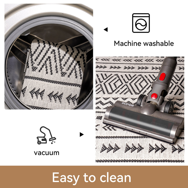 Geometric Pattern Kitchen Runner Mat