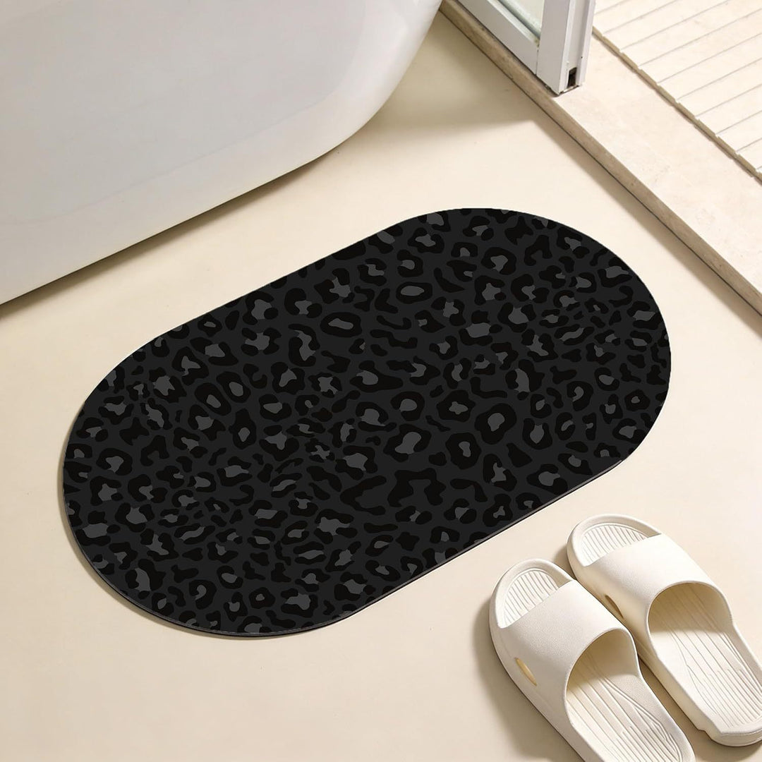 Leopard Print Bathroom Mat