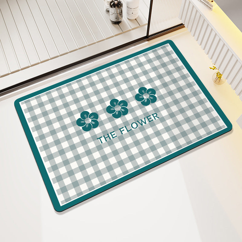 Cheerful Floral Design Indoor Area Mat Kalsten
