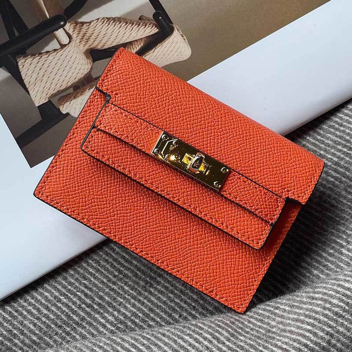 Premium Leather Cardholder with Elegant Closure Kalsten