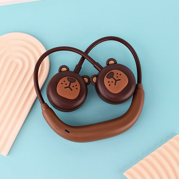 Women child-friendly Bluetooth headphones with animal motif Kalsten