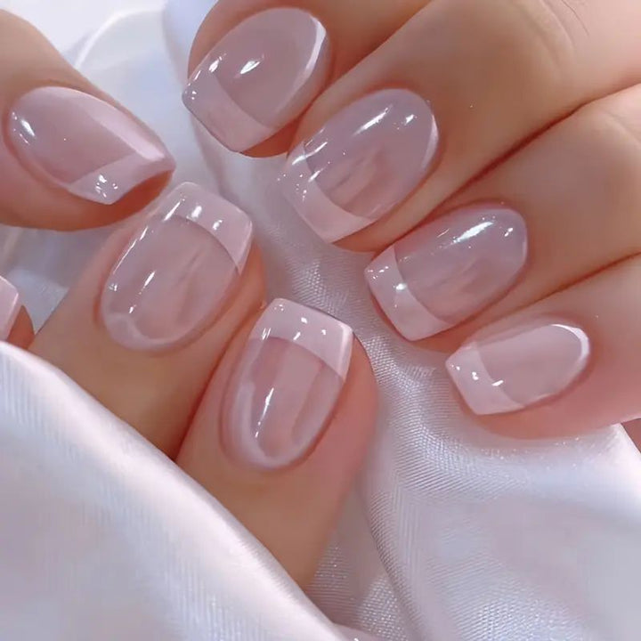 Elegant French Tip Nail Extensions Kalsten