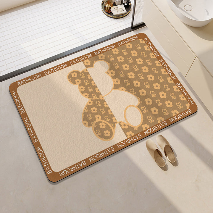 Playful Citrus-Themed Bathroom Mat Kalsten