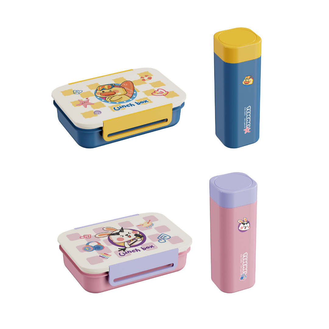 Fun-Themed Bento Lunch Box Set