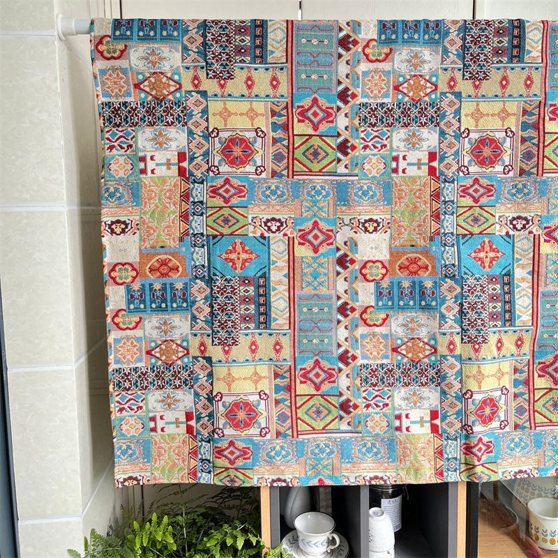 Artistic Geometric Tapestry Blanket