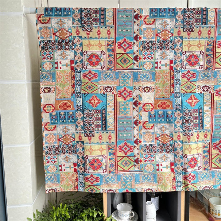 Artistic Geometric Tapestry Blanket