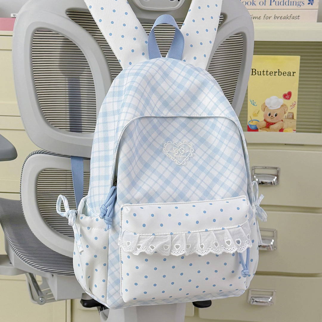 Playful Bunny-Ear Design Backpack Kalsten