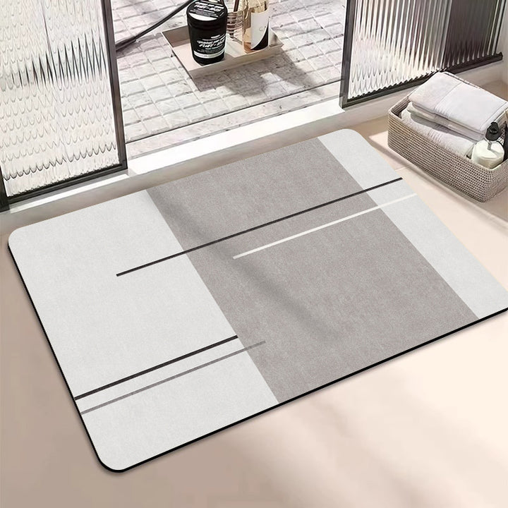 Geometric Patterned Bathroom Mat Kalsten