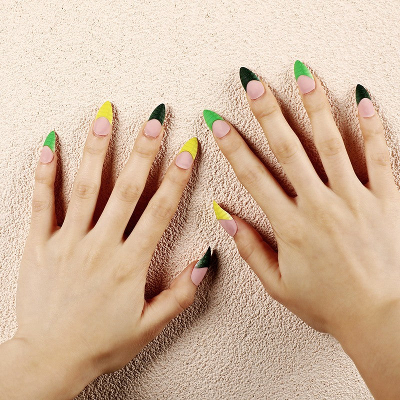 Creative artificial nails with trendy geometric design Kalsten