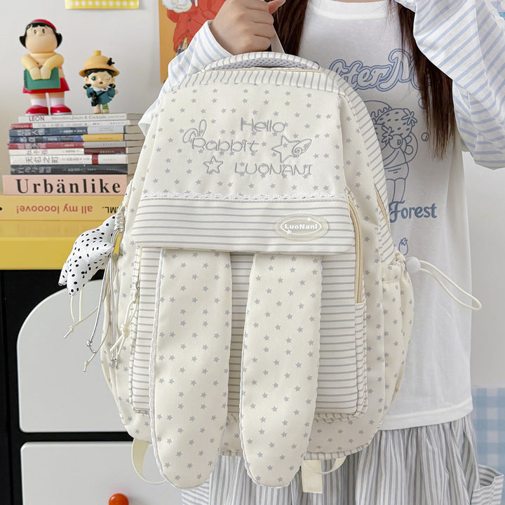 Cute Bunny Ear Patterned Backpack Kalsten