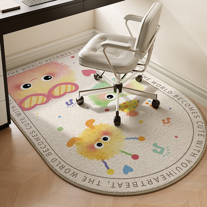 Cute Animal-Themed Plush Area Rug for Home Decor