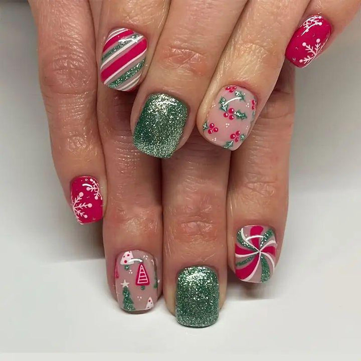 Artistic Winter-Themed Nail Art Kalsten