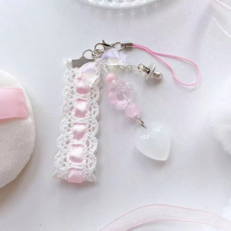 Decorative Heart Charm Keychain Kalsten
