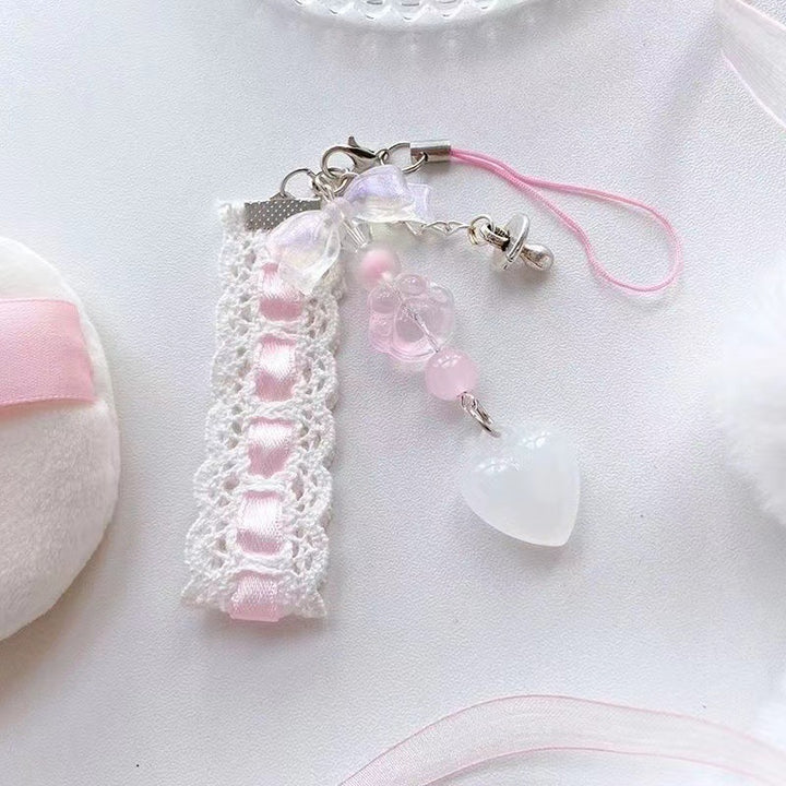 Decorative Heart Charm Keychain Kalsten