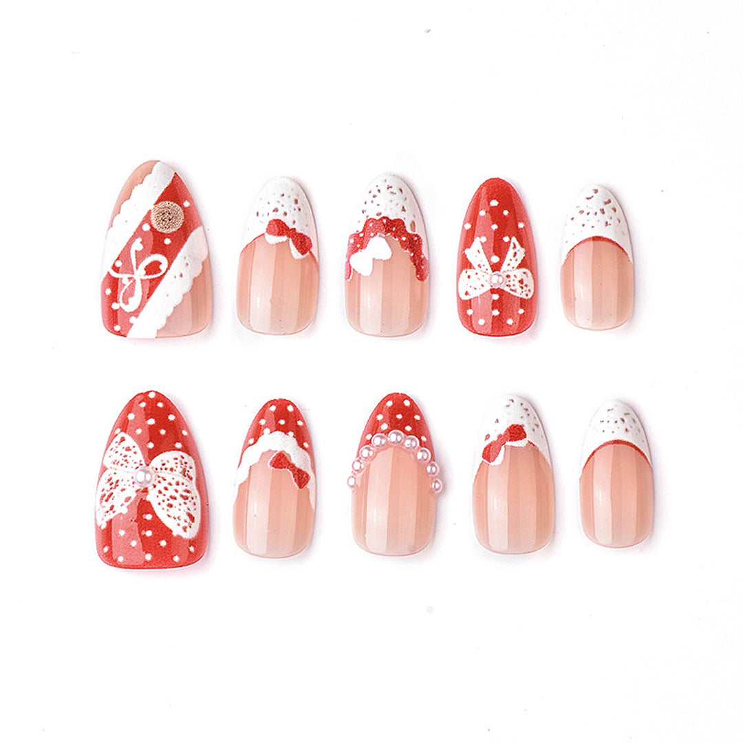 Decorative Holiday-Themed Press-On Nail Set Kalsten