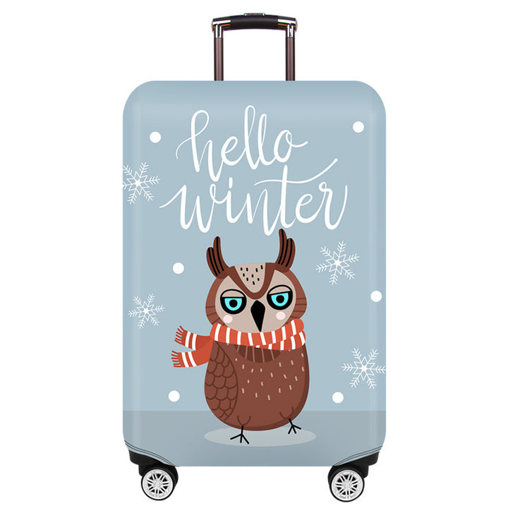 Women's Hardshell Suitcase with Cute Christmas Design Kalsten