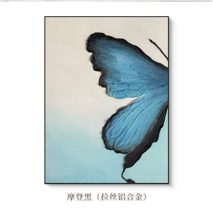 Butterfly-Inspired Textured Canvas Artwork