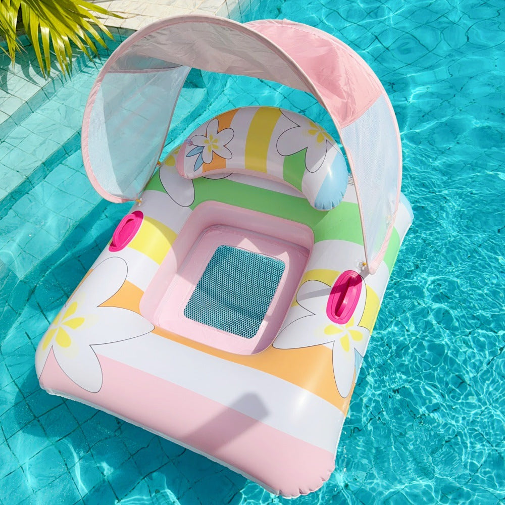 Inflatable Canopy Pool Lounge Chair Kalsten