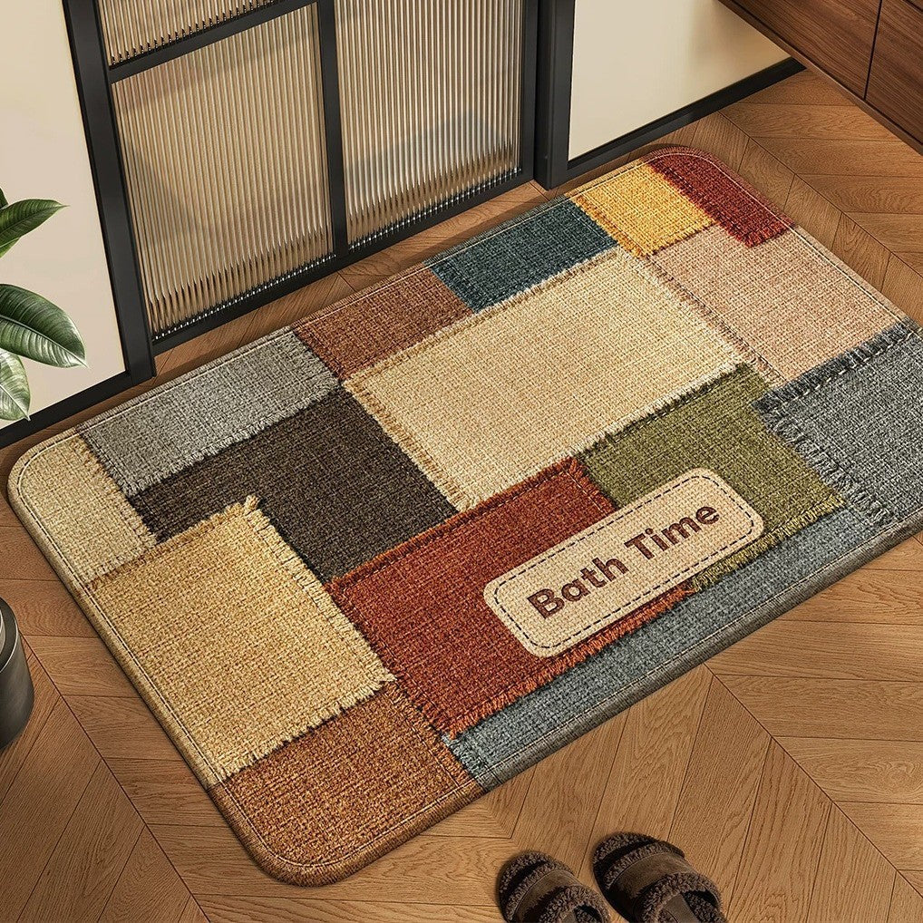 Cozy Patchwork Bath Mat Kalsten