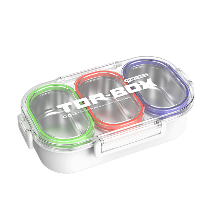 Triple Compartment Food Storage Container