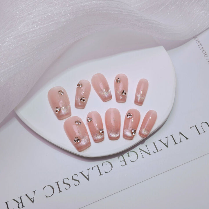Elegant French Tip Press-On Nails Kalsten