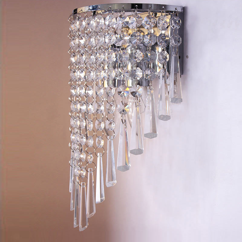 Glamorous Crystal Wall Sconce