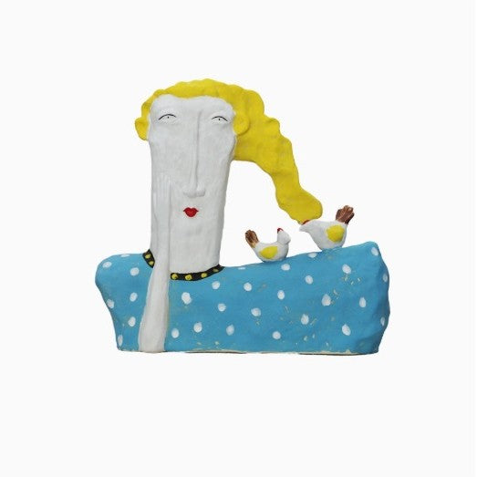 Wooden Sculptural Horse Figurine