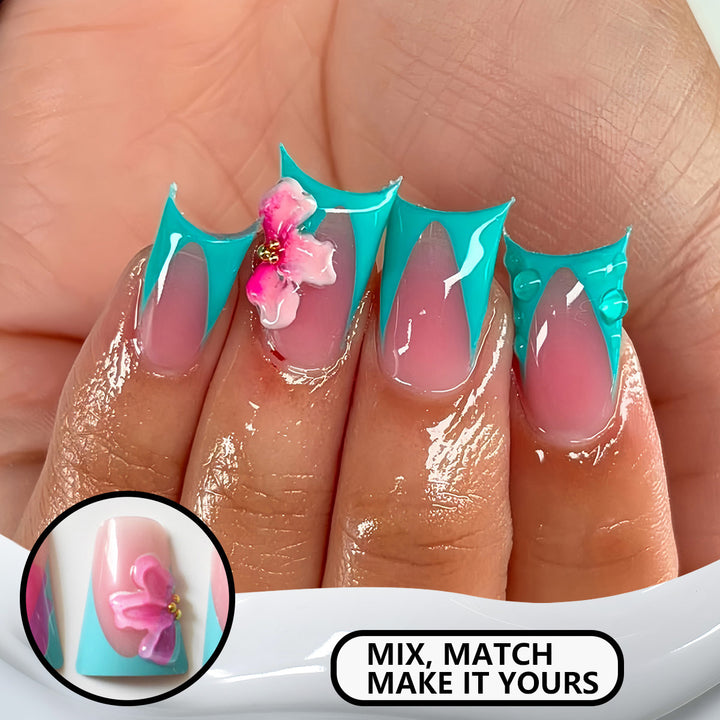 Artistic Floral Nail Art Extensions Kalsten 1787913980