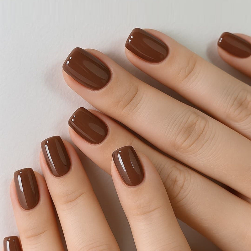 Premium Square Press-On Nail Set with Glossy Finish Kalsten