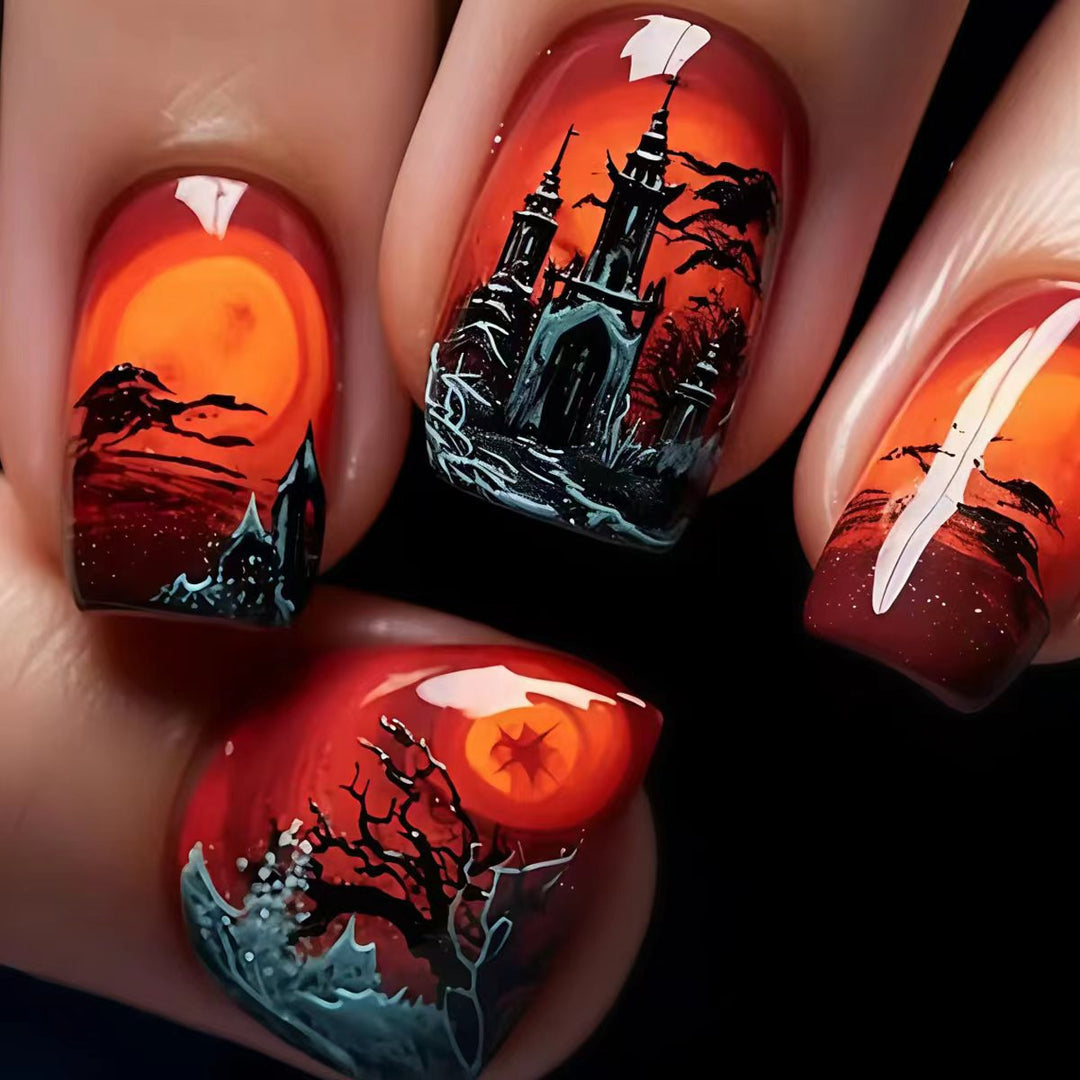 Artistic Halloween Nail Art Kalsten