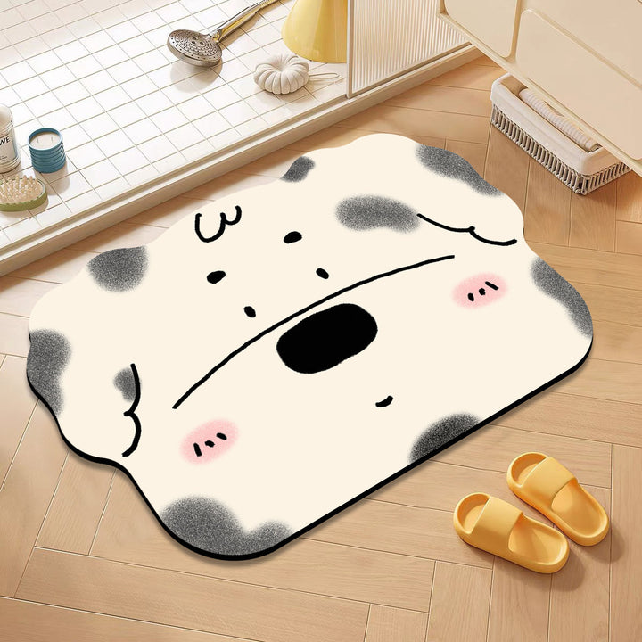 Cute Cat-Themed Bath Mat Kalsten