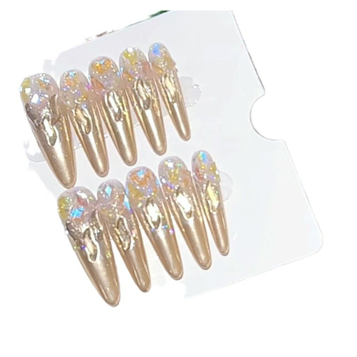 Premium Stiletto Press-On Nails with Glitter Accents Kalsten
