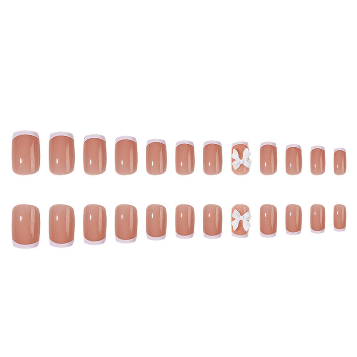 Decorative Floral Press-On Nail Set