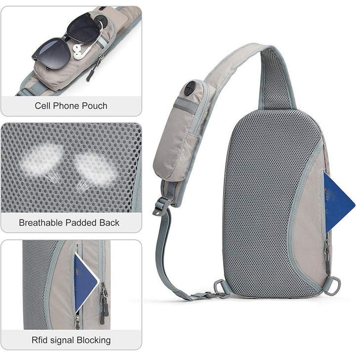 Elegant Sling Backpack with Water-Repellent Material and Ergonomic Design Kalsten